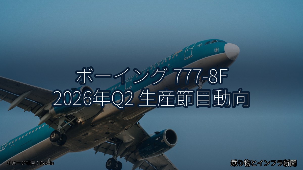 ボーイング 777-8F 2026年Q2 生産節目動向（乗り物とインフラ新聞）