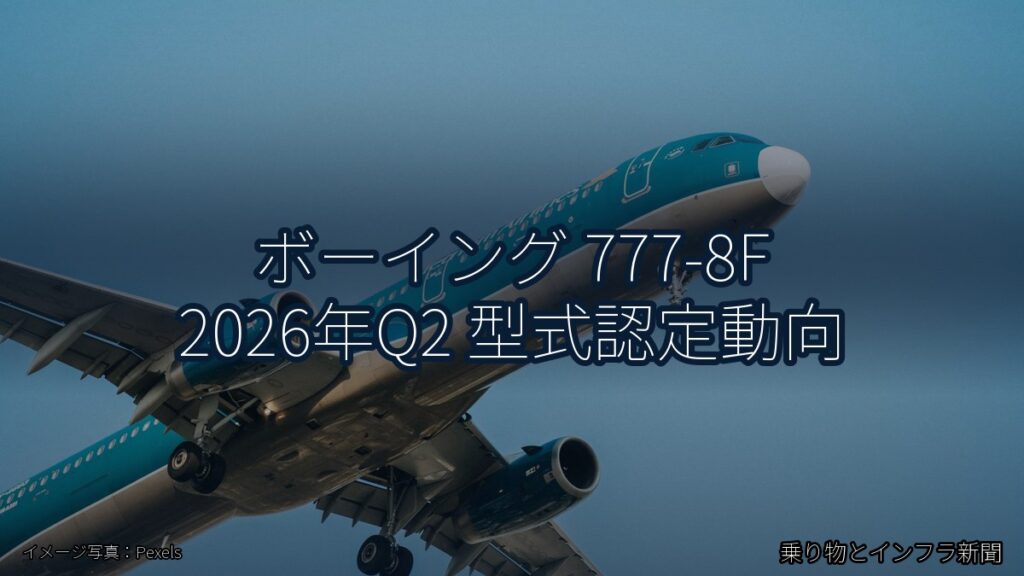 ボーイング 777-8F 2026年Q2 型式認定動向（乗り物とインフラ新聞）