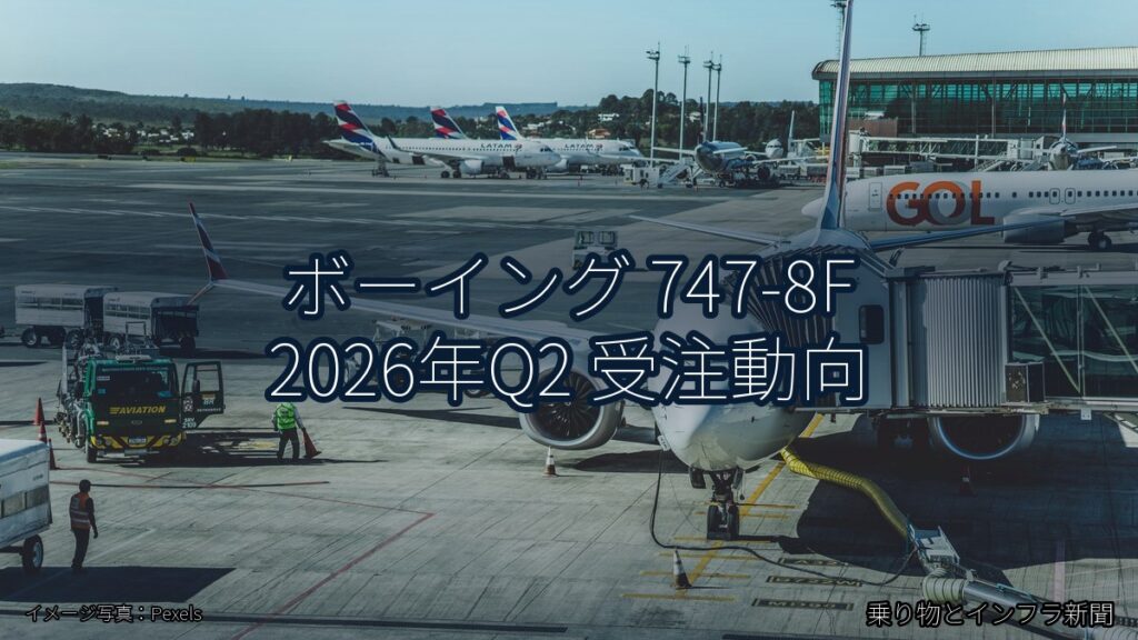 ボーイング 747-8F 2026年Q2 受注動向（乗り物とインフラ新聞）