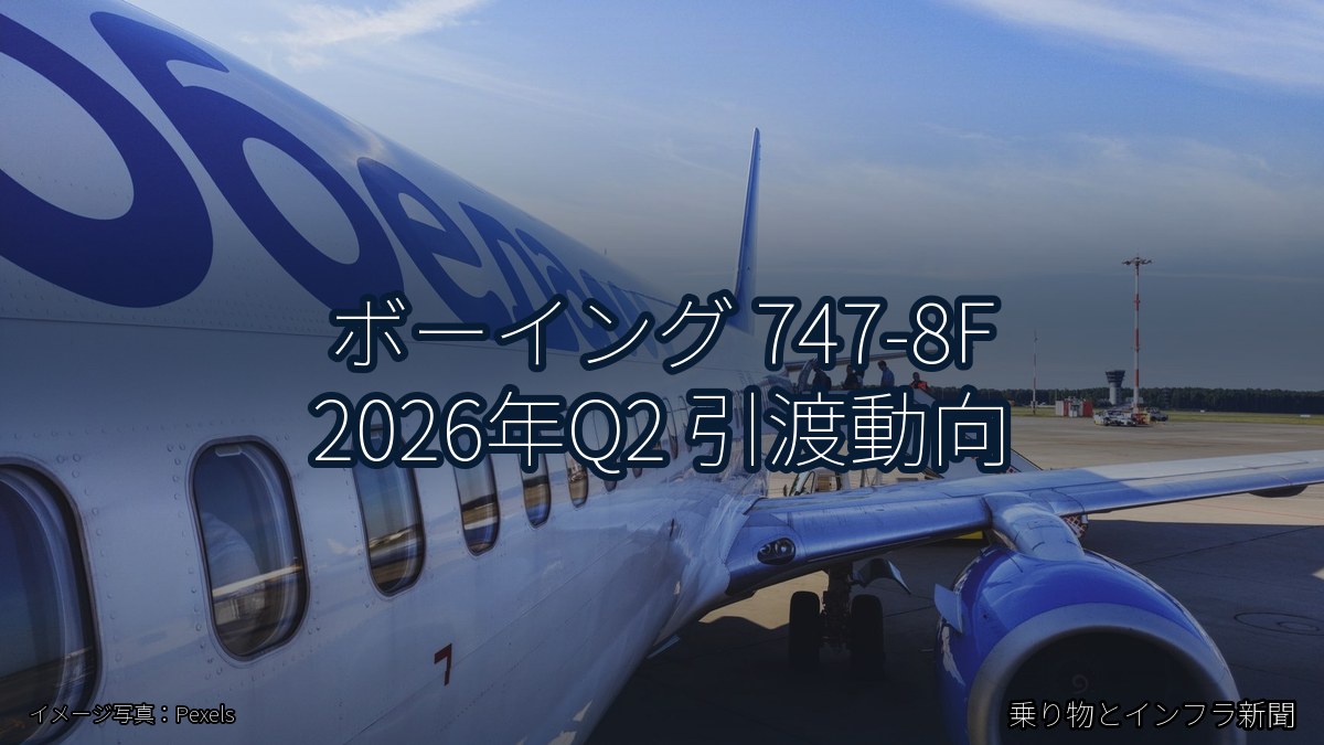 ボーイング 747-8F 2026年Q2 引渡動向（乗り物とインフラ新聞）