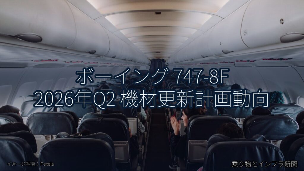 ボーイング 747-8F 2026年Q2 機材更新計画動向（乗り物とインフラ新聞）