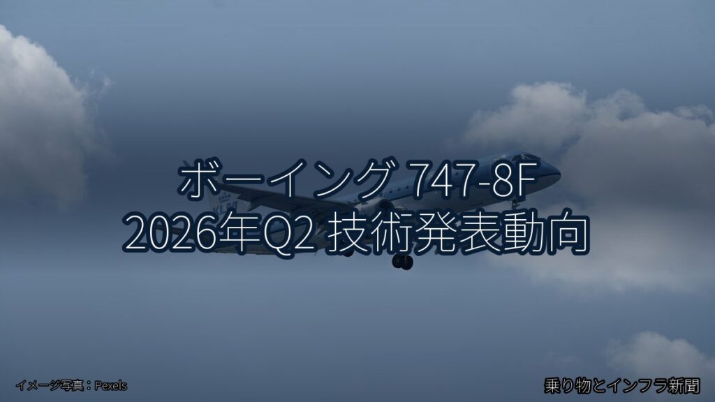 ボーイング 747-8F 2026年Q2 技術発表動向（乗り物とインフラ新聞）