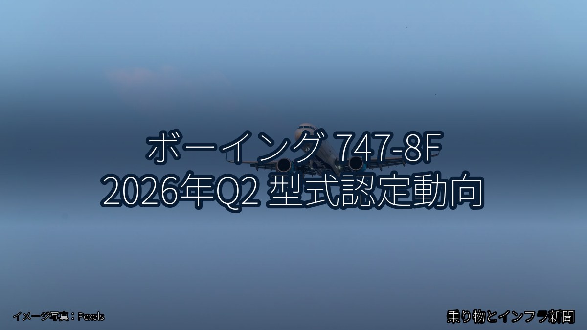 ボーイング 747-8F 2026年Q2 型式認定動向（乗り物とインフラ新聞）