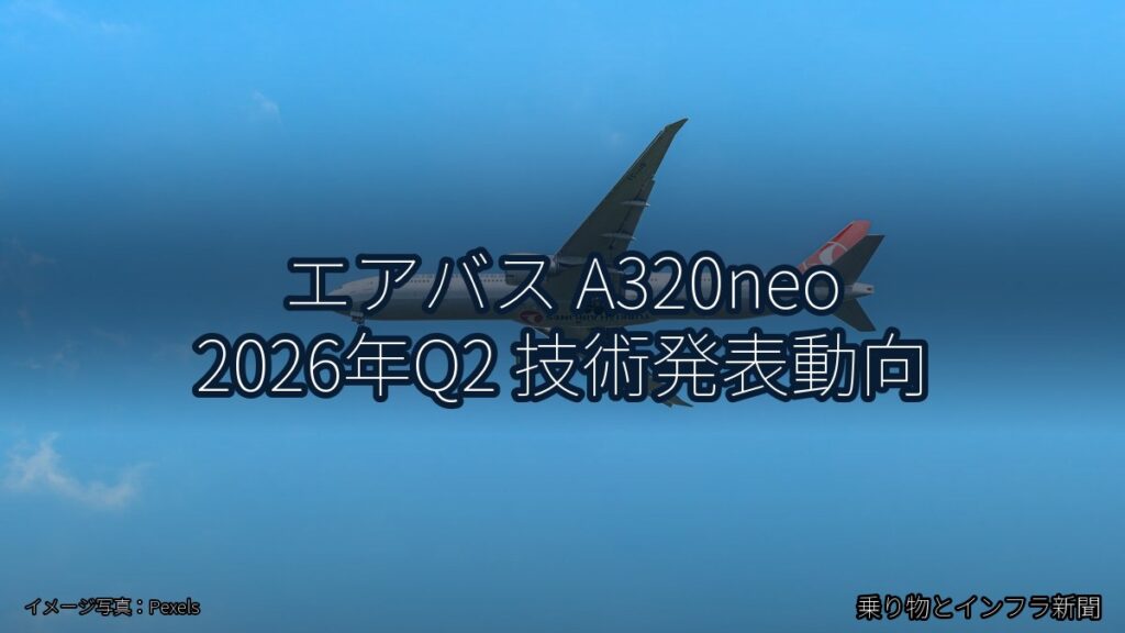 エアバス A320neo 2026年Q2 技術発表動向（乗り物とインフラ新聞）