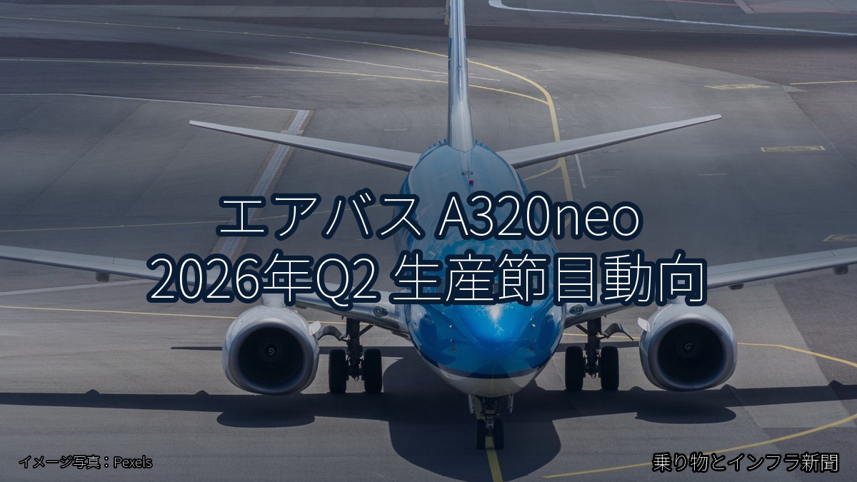 エアバス A320neo 2026年Q2 生産節目動向(乗り物とインフラ新聞)