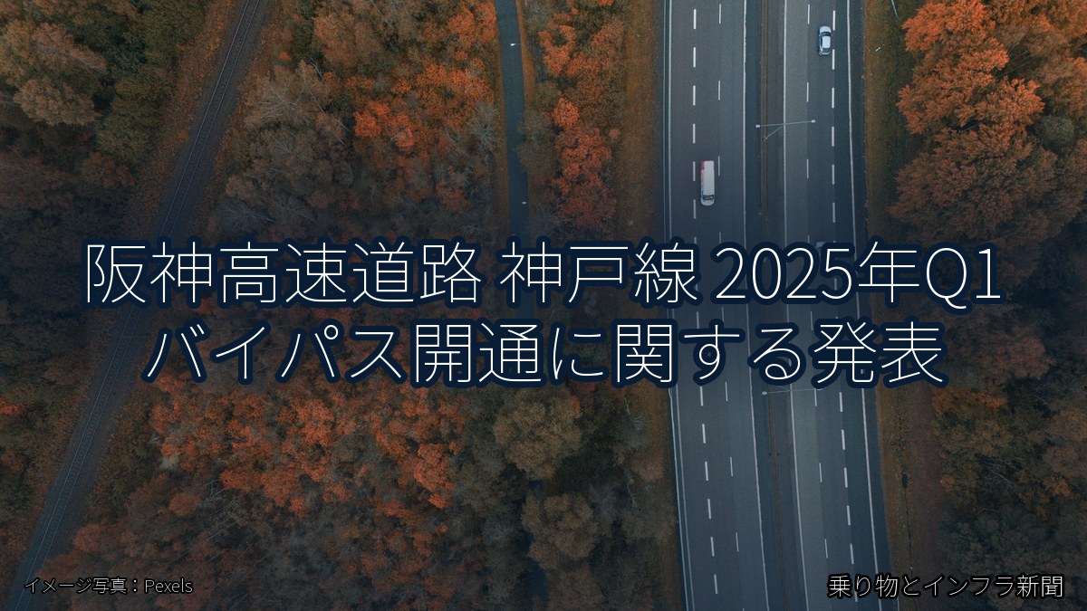 阪神高速道路 神戸線 2025年Q1 バイパス開通に関する発表(乗り物とインフラ新聞)