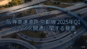 阪神高速道路 京都線 2025年Q1 バイパス開通に関する発表（乗り物とインフラ新聞）