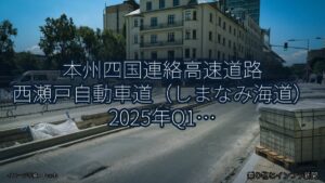 本州四国連絡高速道路 西瀬戸自動車道（しまなみ海道） 2025年Q1 夜間通行止に関する発表（乗り物とインフラ新聞）