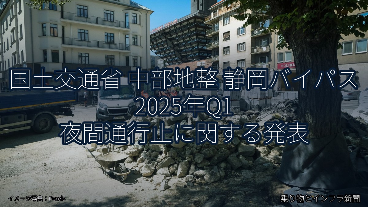 国土交通省 中部地整 静岡バイパス 2025年Q1 夜間通行止に関する発表(乗り物とインフラ新聞)