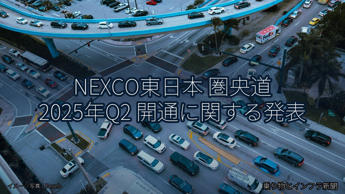 NEXCO東日本 圏央道 2025年Q2 開通に関する発表（乗り物とインフラ新聞）