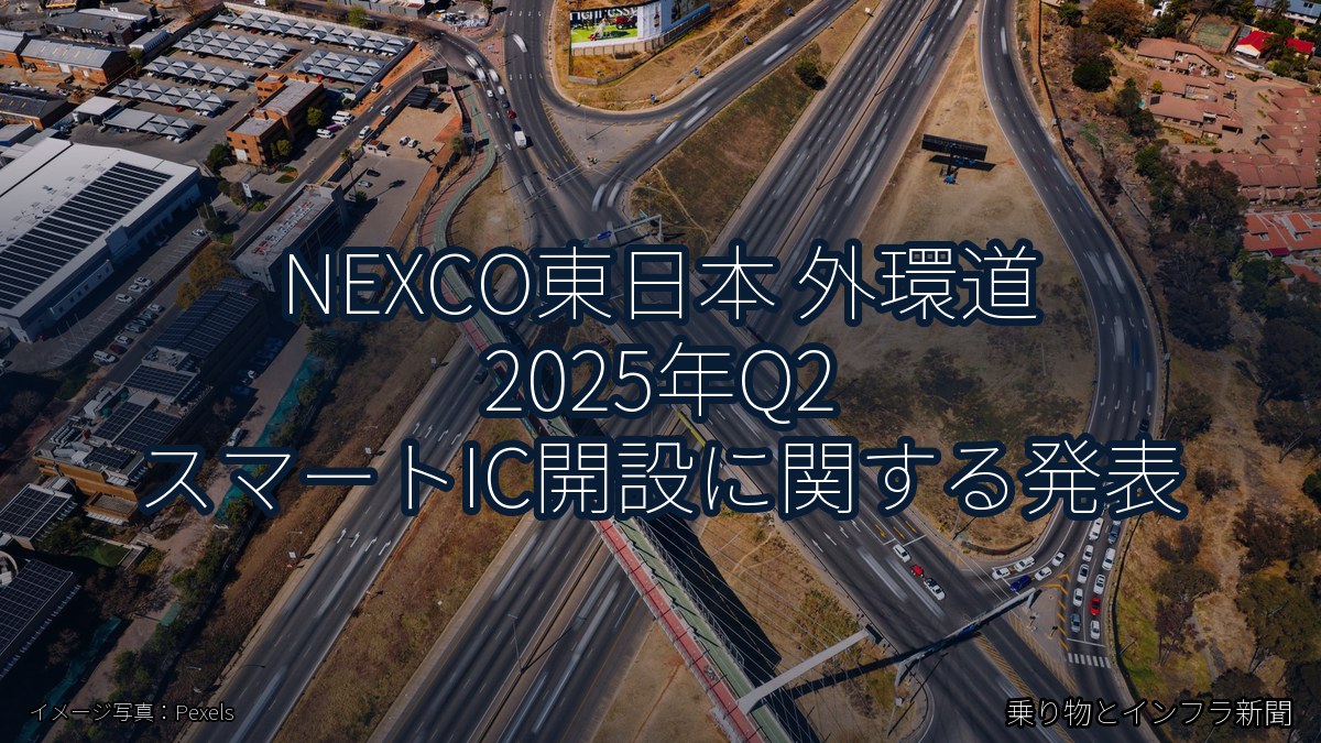 NEXCO東日本 外環道 2025年Q2 スマートIC開設に関する発表（乗り物とインフラ新聞）