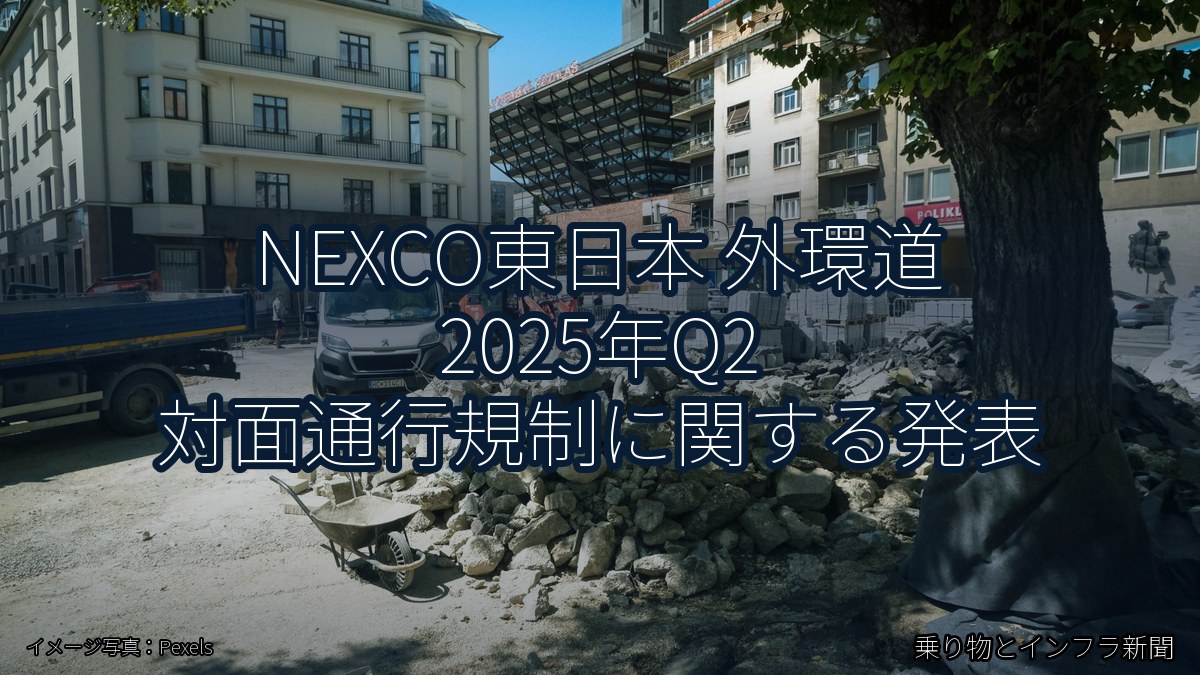 NEXCO東日本 外環道 2025年Q2 対面通行規制に関する発表（乗り物とインフラ新聞）