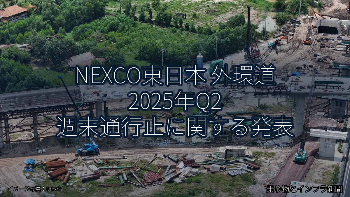 NEXCO東日本 外環道 2025年Q2 週末通行止に関する発表（乗り物とインフラ新聞）