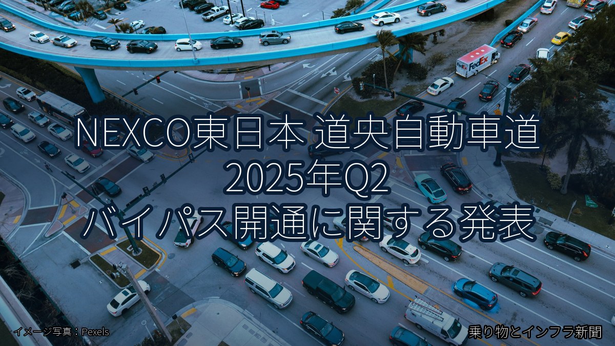 NEXCO東日本 道央自動車道 2025年Q2 バイパス開通に関する発表（乗り物とインフラ新聞）