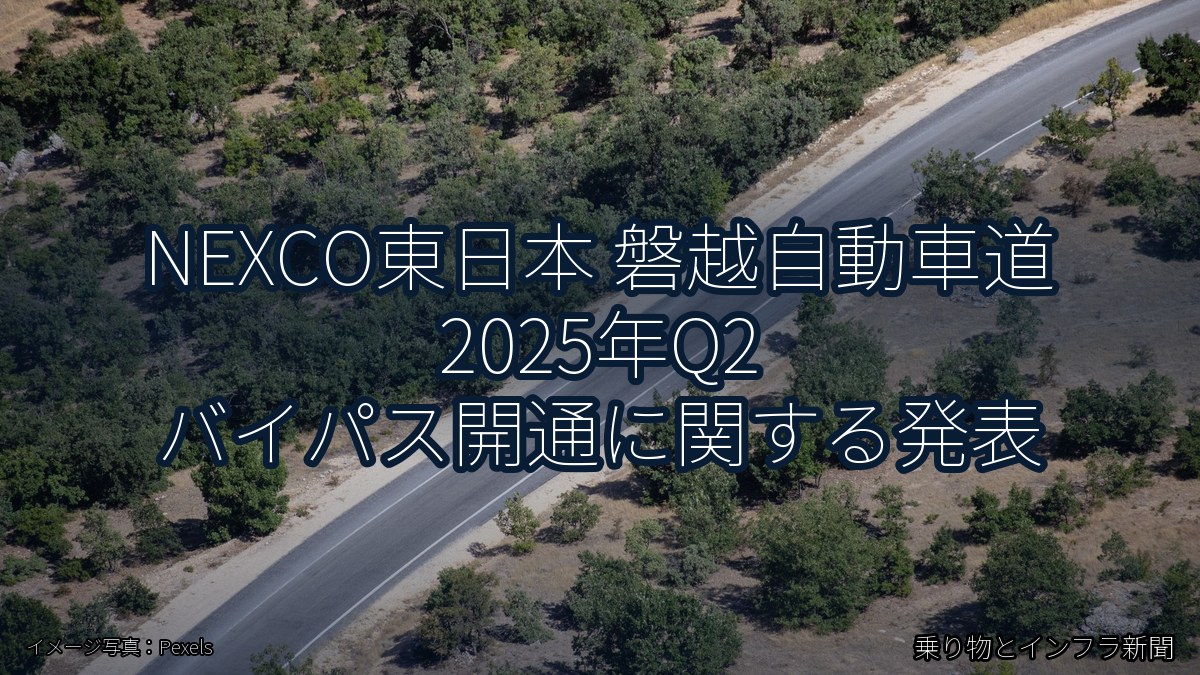 NEXCO東日本 磐越自動車道 2025年Q2 バイパス開通に関する発表（乗り物とインフラ新聞）