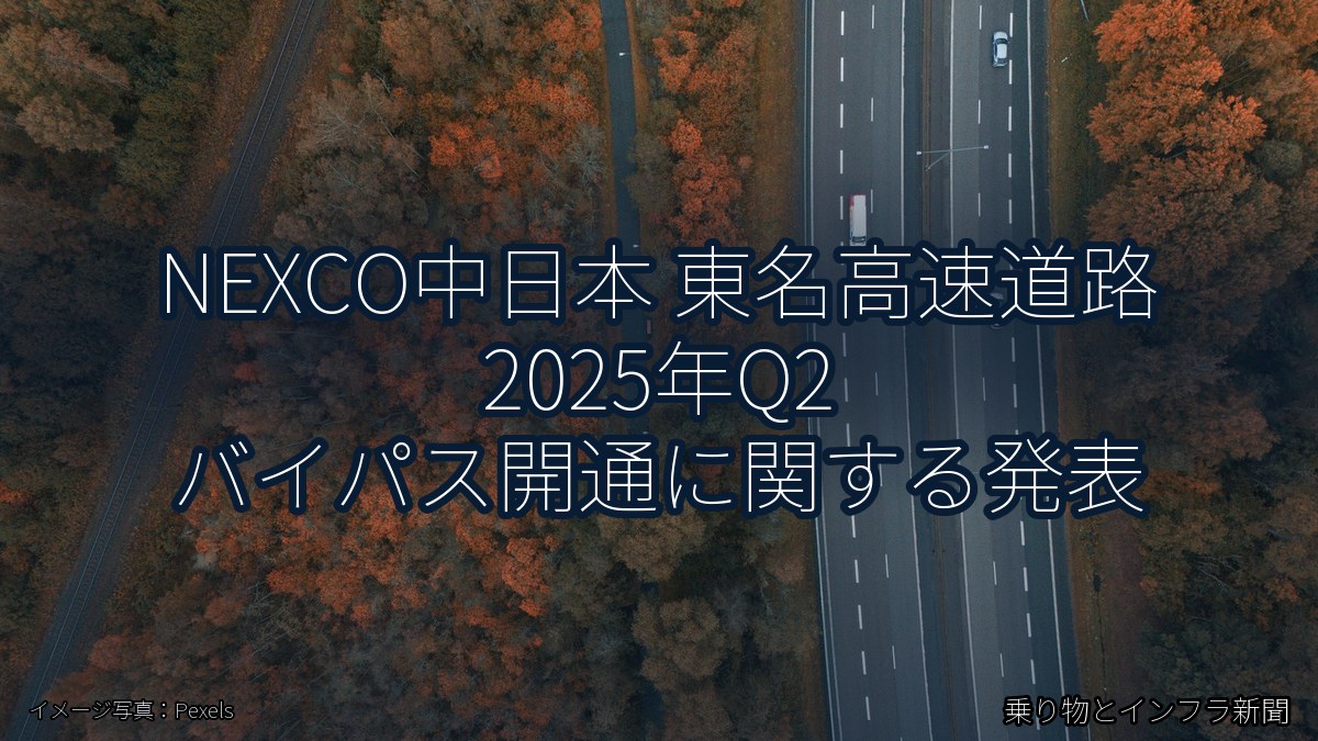 NEXCO中日本 東名高速道路 2025年Q2 バイパス開通に関する発表（乗り物とインフラ新聞）
