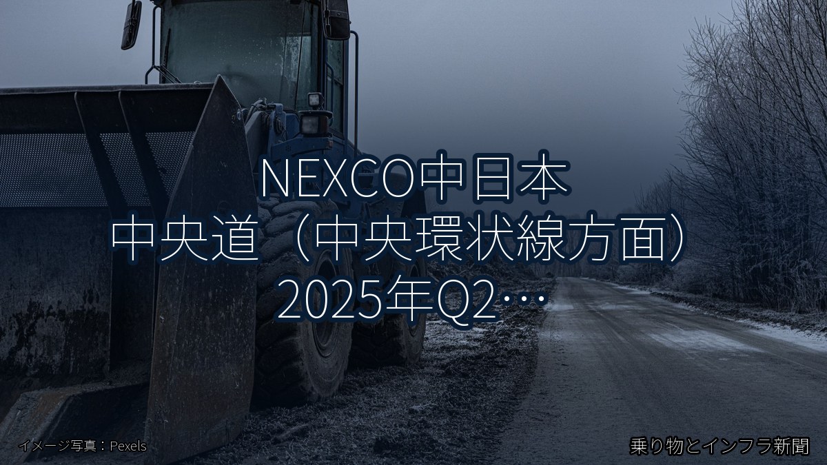 NEXCO中日本 中央道（中央環状線方面） 2025年Q2 夜間通行止に関する発表（乗り物とインフラ新聞）