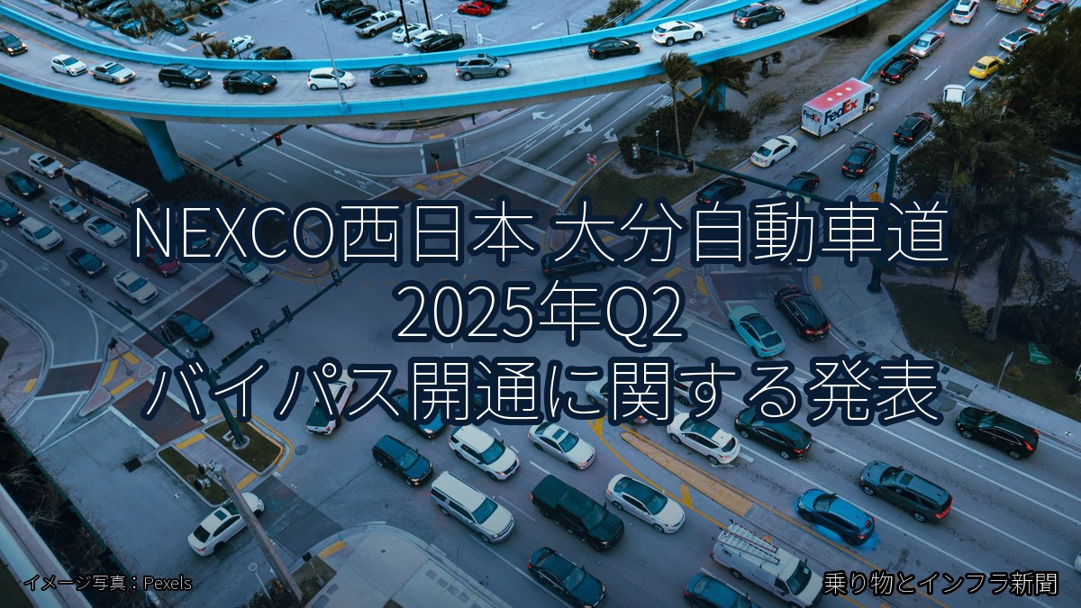 NEXCO西日本 大分自動車道 2025年Q2 バイパス開通に関する発表(乗り物とインフラ新聞)