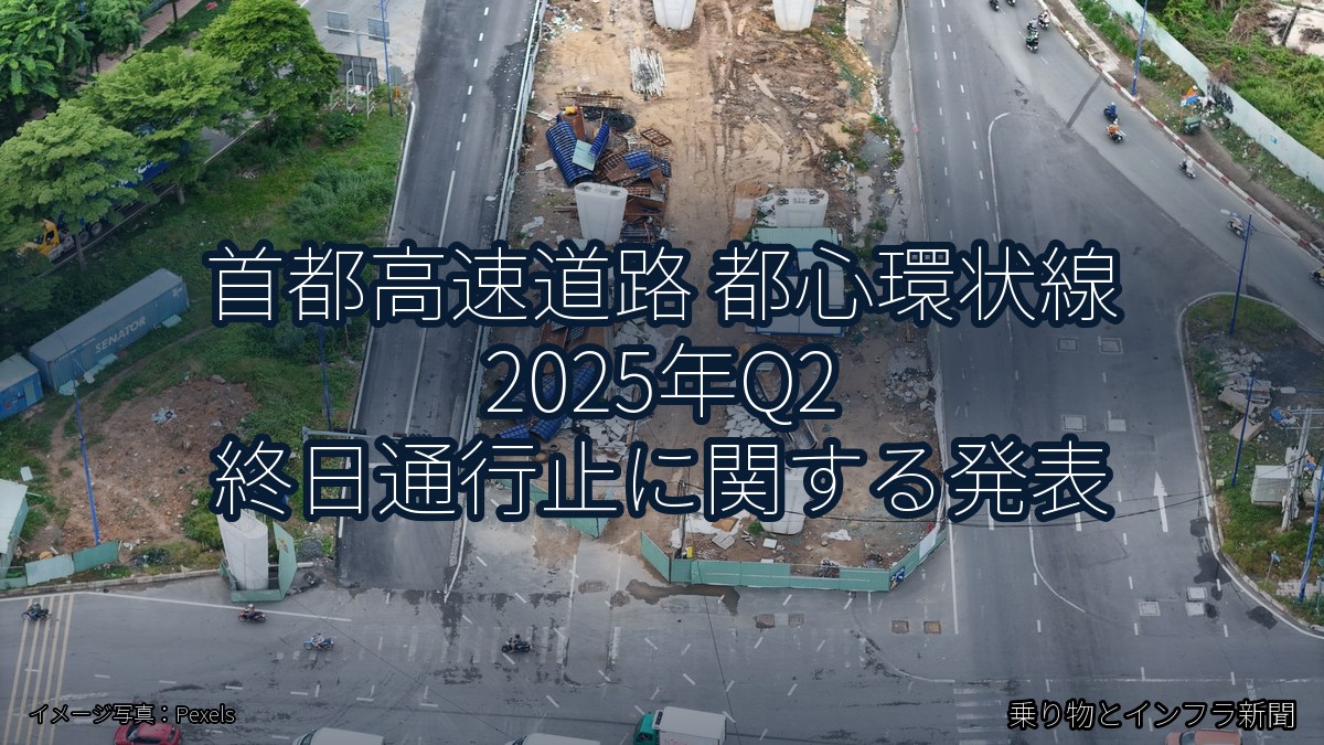 首都高速道路 都心環状線 2025年Q2 終日通行止に関する発表(乗り物とインフラ新聞)