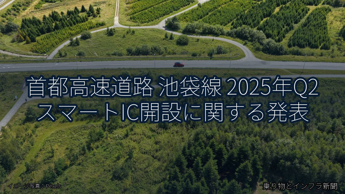 首都高速道路 池袋線 2025年Q2 スマートIC開設に関する発表（乗り物とインフラ新聞）