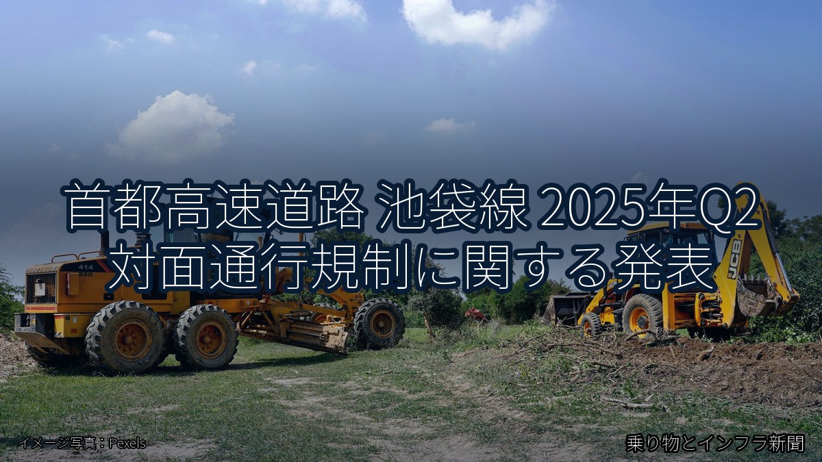 首都高速道路 池袋線 2025年Q2 対面通行規制に関する発表（乗り物とインフラ新聞）