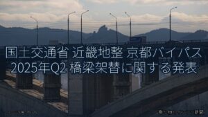 国土交通省 近畿地整 京都バイパス 2025年Q2 橋梁架替に関する発表（乗り物とインフラ新聞）