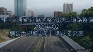 国土交通省 近畿地整 和歌山道路整備 2025年Q2 舗装大規模更新に関する発表（乗り物とインフラ新聞）