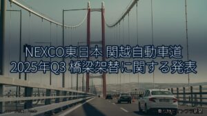NEXCO東日本 関越自動車道 2025年Q3 橋梁架替に関する発表（乗り物とインフラ新聞）