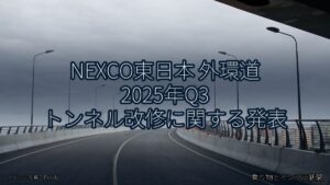 NEXCO東日本 外環道 2025年Q3 トンネル改修に関する発表（乗り物とインフラ新聞）
