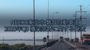 NEXCO東日本 磐越自動車道 2025年Q3 橋梁架替に関する発表（乗り物とインフラ新聞）