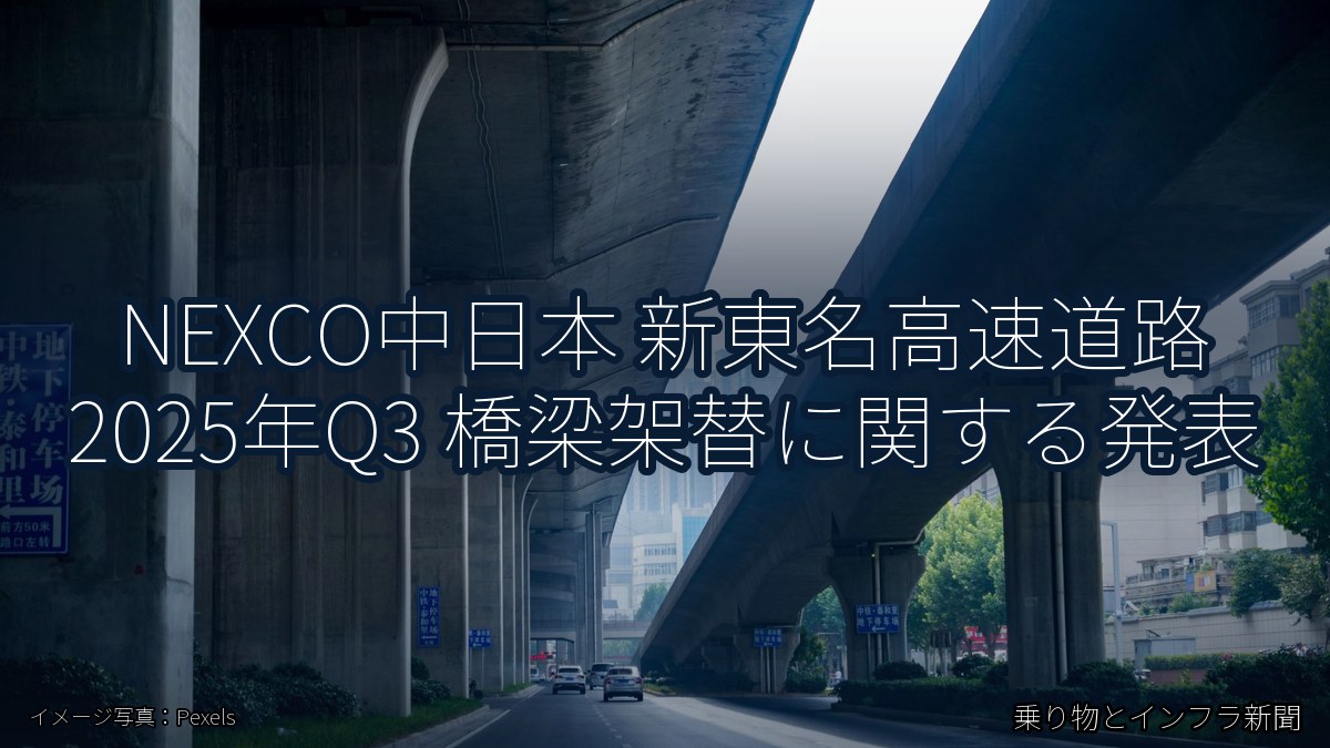 NEXCO中日本 新東名高速道路 2025年Q3 橋梁架替に関する発表（乗り物とインフラ新聞）
