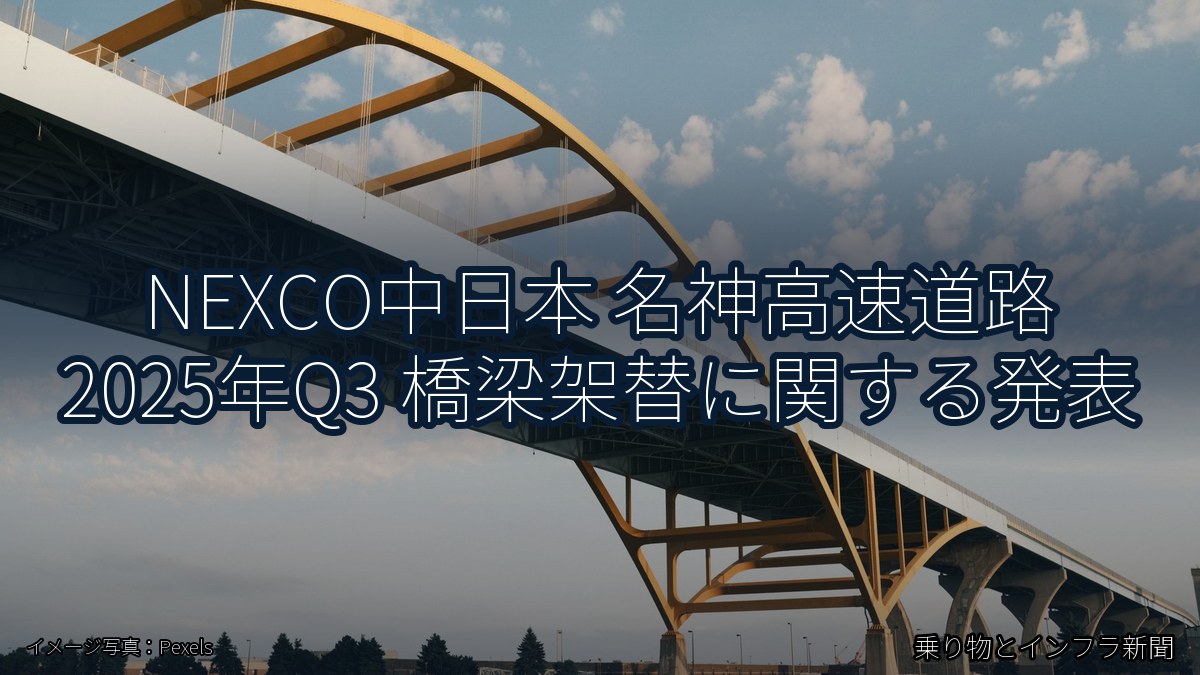 NEXCO中日本 名神高速道路 2025年Q3 橋梁架替に関する発表（乗り物とインフラ新聞）