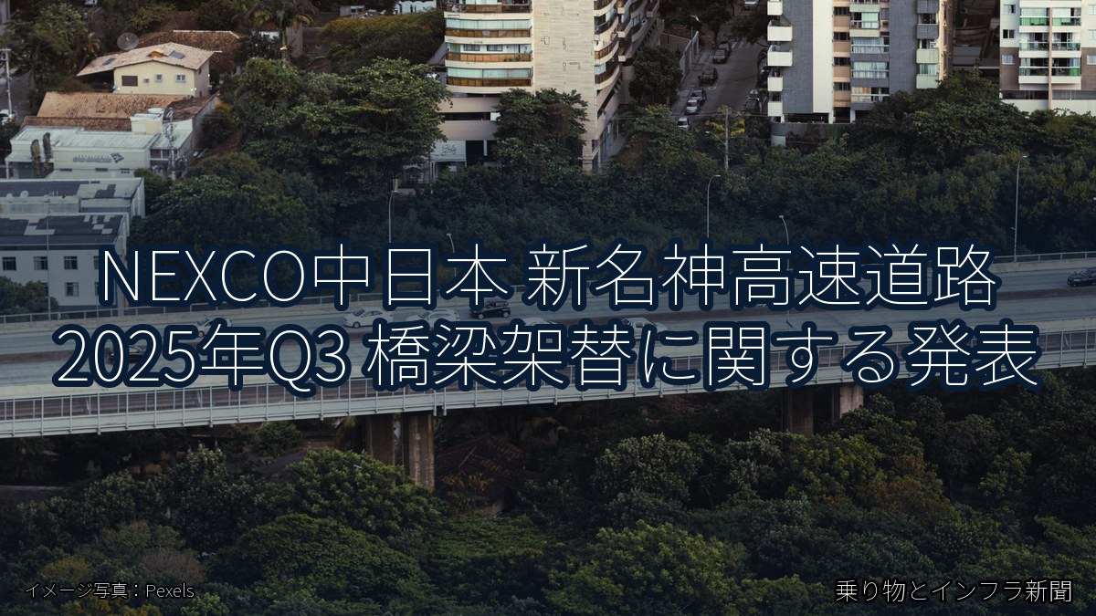 NEXCO中日本 新名神高速道路 2025年Q3 橋梁架替に関する発表（乗り物とインフラ新聞）