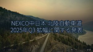 NEXCO中日本 北陸自動車道 2025年Q3 拡幅に関する発表（乗り物とインフラ新聞）