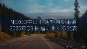 NEXCO中日本 伊勢自動車道 2025年Q3 拡幅に関する発表（乗り物とインフラ新聞）