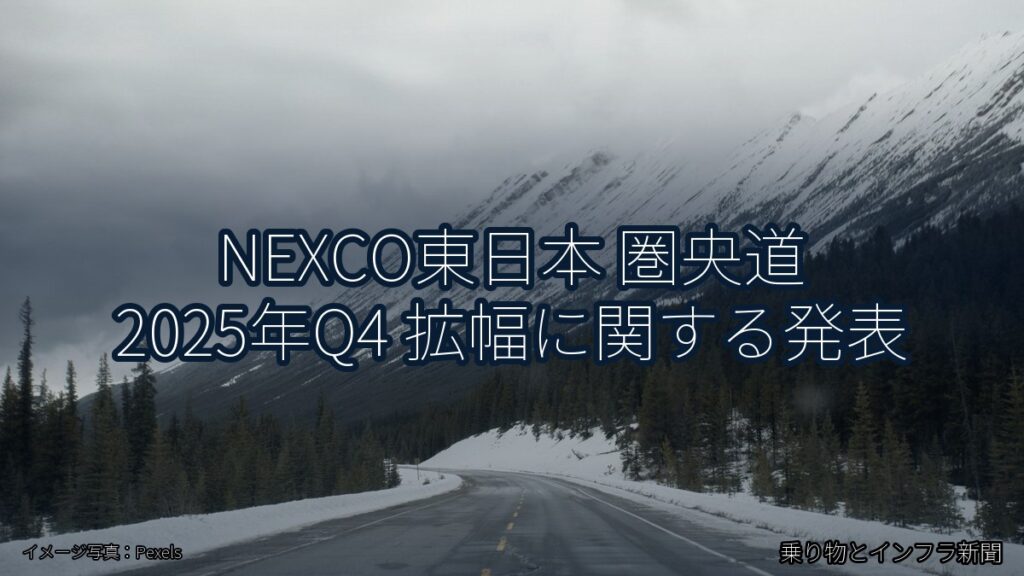 NEXCO東日本 圏央道 2025年Q4 拡幅に関する発表（乗り物とインフラ新聞）