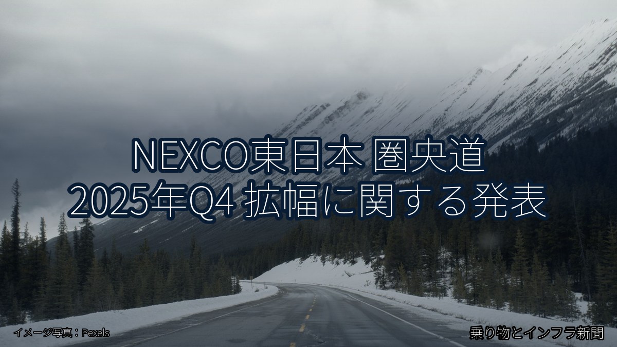 NEXCO東日本 圏央道 2025年Q4 拡幅に関する発表（乗り物とインフラ新聞）