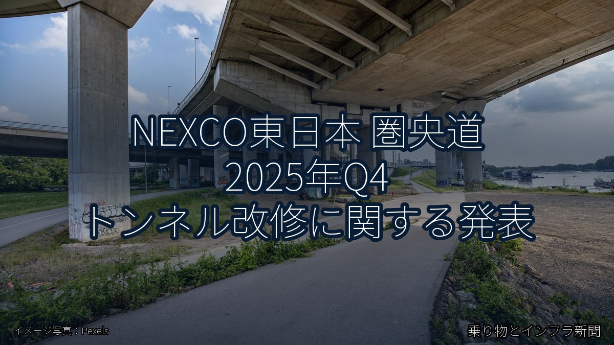 NEXCO東日本 圏央道 2025年Q4 トンネル改修に関する発表（乗り物とインフラ新聞）