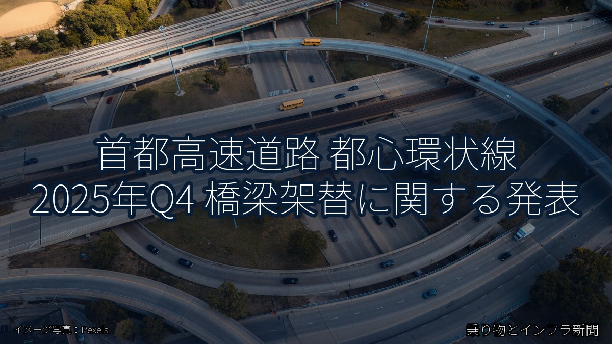 首都高速道路 都心環状線 2025年Q4 橋梁架替に関する発表（乗り物とインフラ新聞）