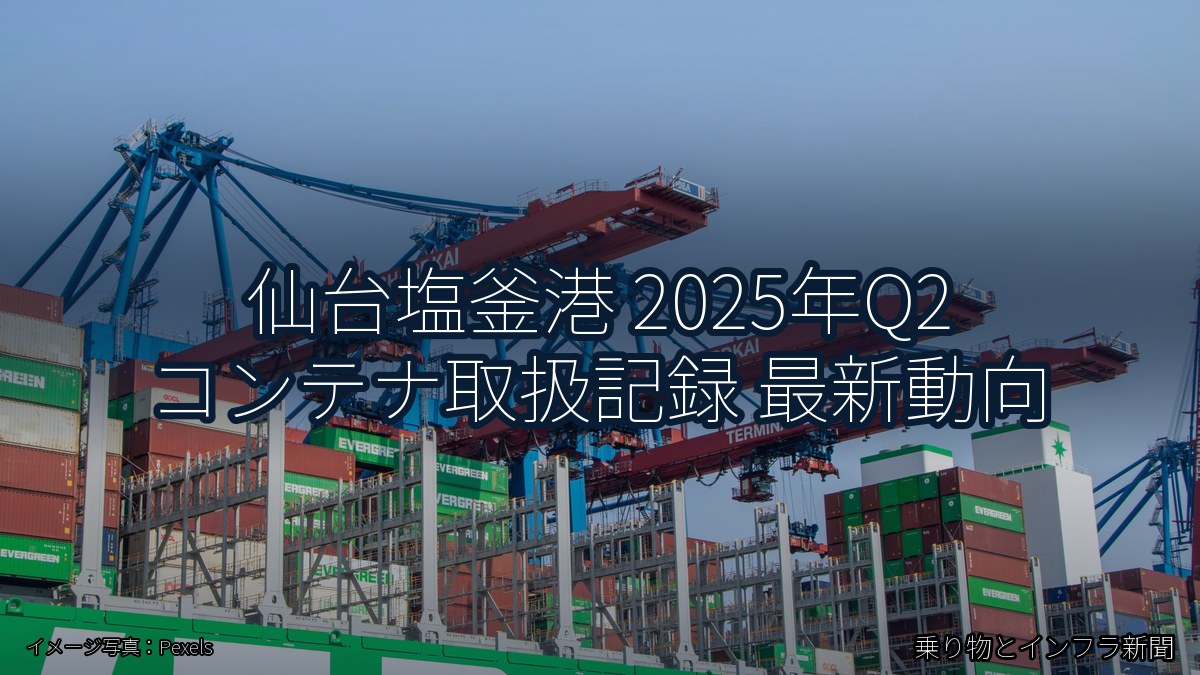 仙台塩釜港 2025年Q2 コンテナ取扱記録 最新動向(乗り物とインフラ新聞)