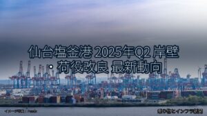 仙台塩釜港 2025年Q2 岸壁・荷役改良 最新動向（乗り物とインフラ新聞）