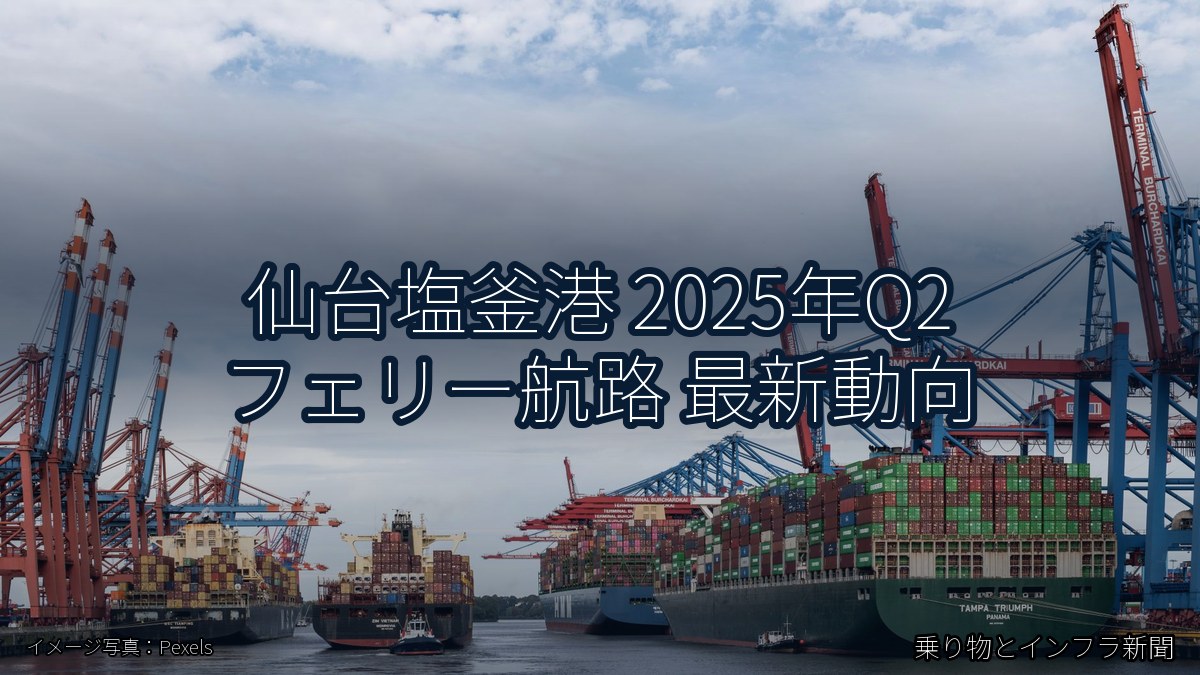 仙台塩釜港 2025年Q2 フェリー航路 最新動向(乗り物とインフラ新聞)