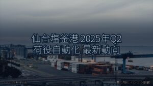 仙台塩釜港 2025年Q2 荷役自動化 最新動向（乗り物とインフラ新聞）
