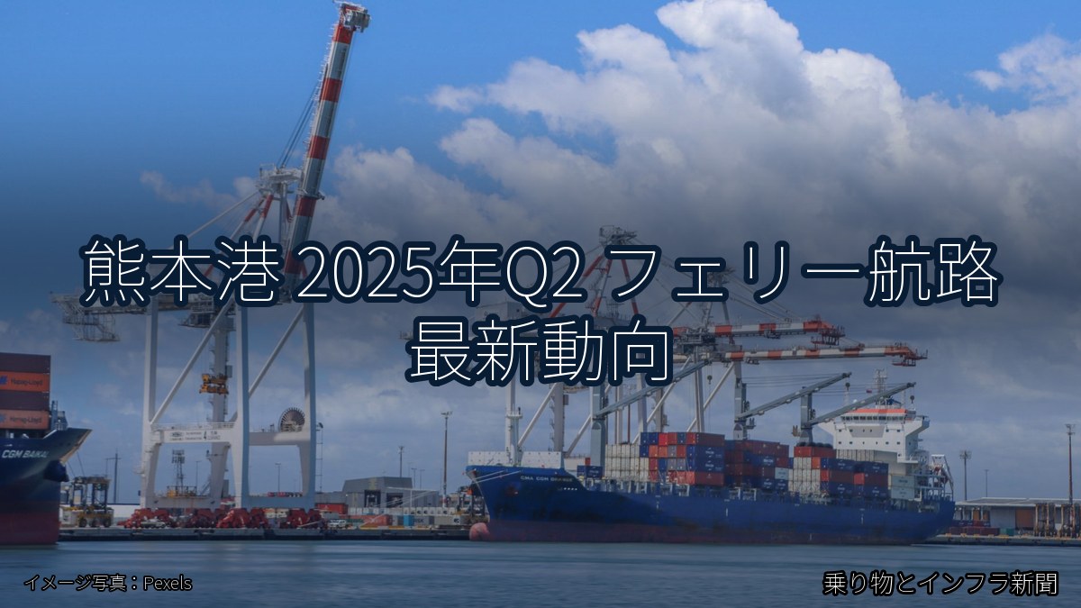 熊本港 2025年Q2 フェリー航路 最新動向（乗り物とインフラ新聞）