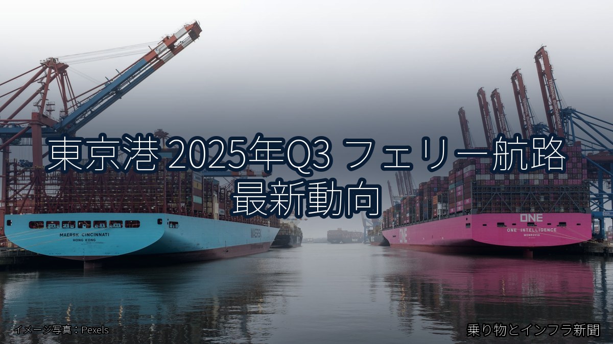 東京港 2025年Q3 フェリー航路 最新動向(乗り物とインフラ新聞)