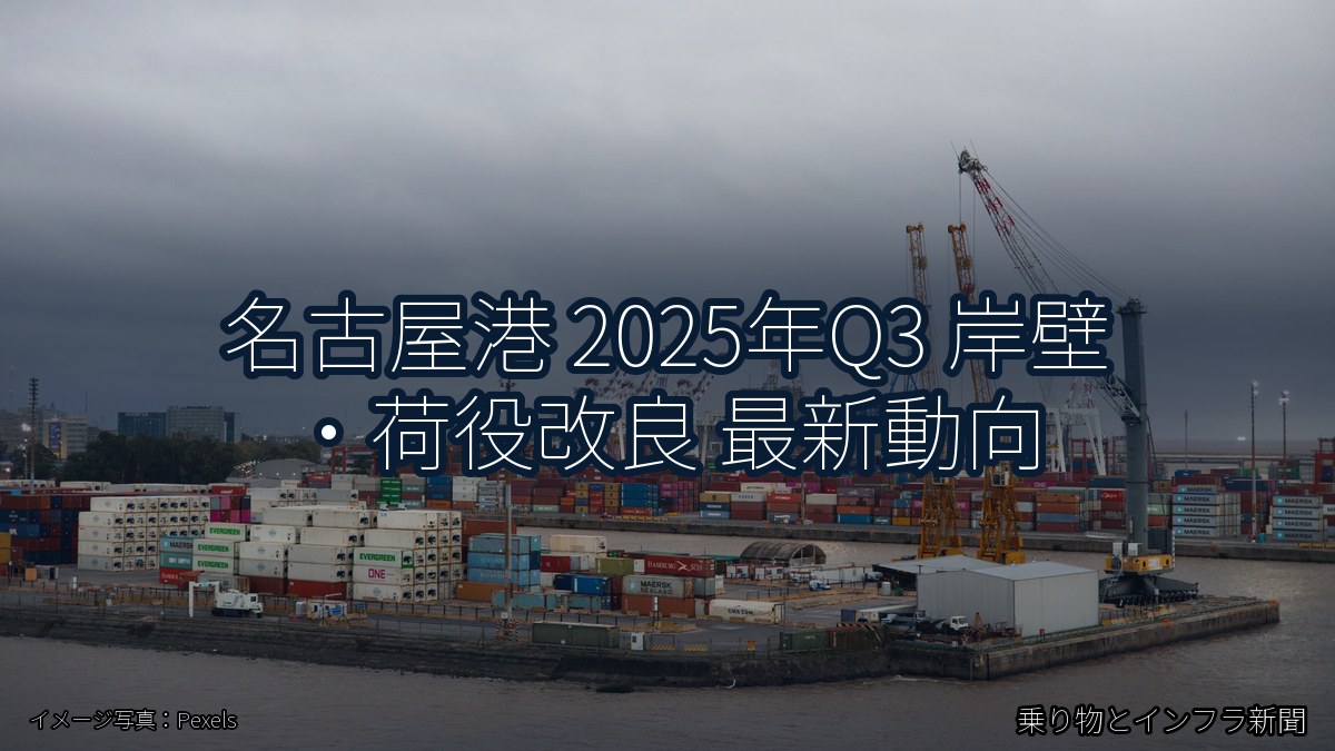 名古屋港 2025年Q3 岸壁・荷役改良 最新動向（乗り物とインフラ新聞）