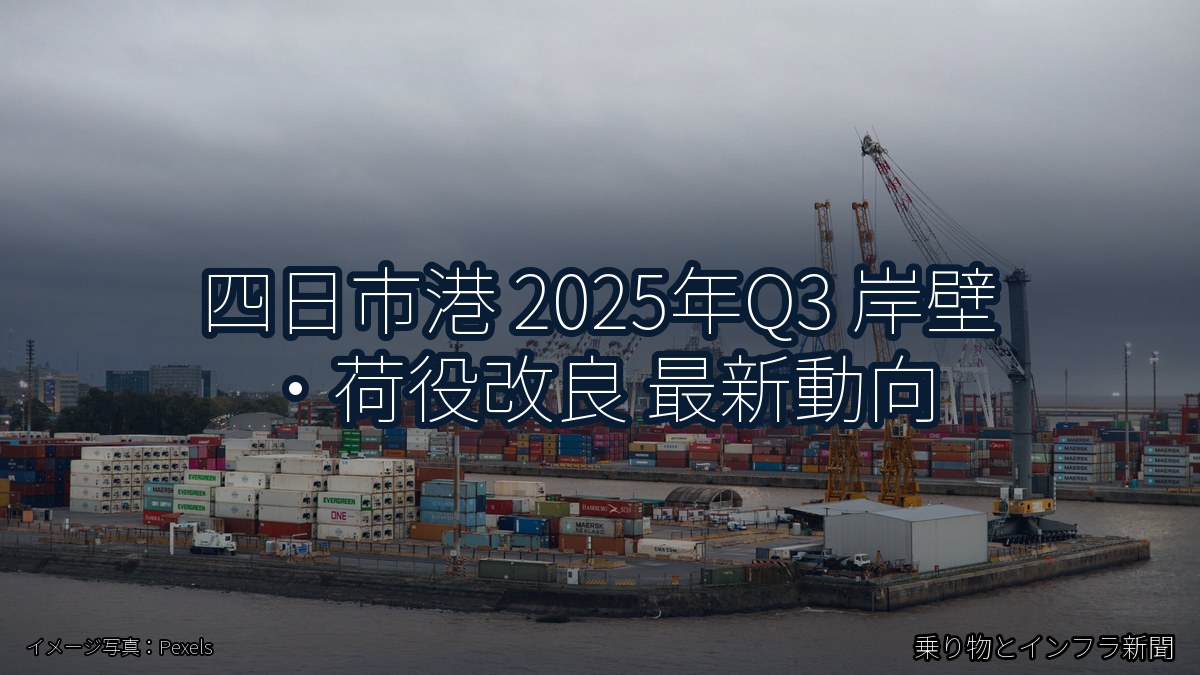 四日市港 2025年Q3 岸壁・荷役改良 最新動向(乗り物とインフラ新聞)