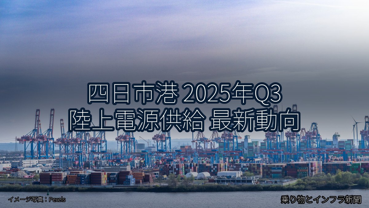 四日市港 2025年Q3 陸上電源供給 最新動向（乗り物とインフラ新聞）