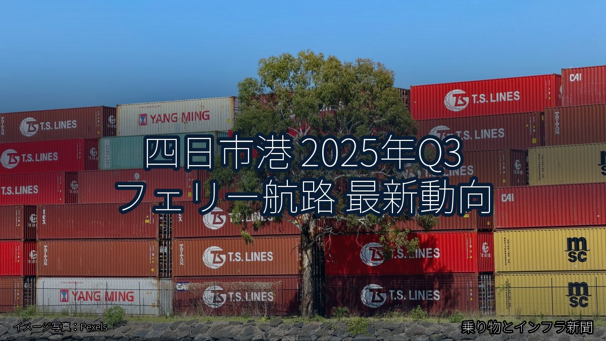 四日市港 2025年Q3 フェリー航路 最新動向(乗り物とインフラ新聞)