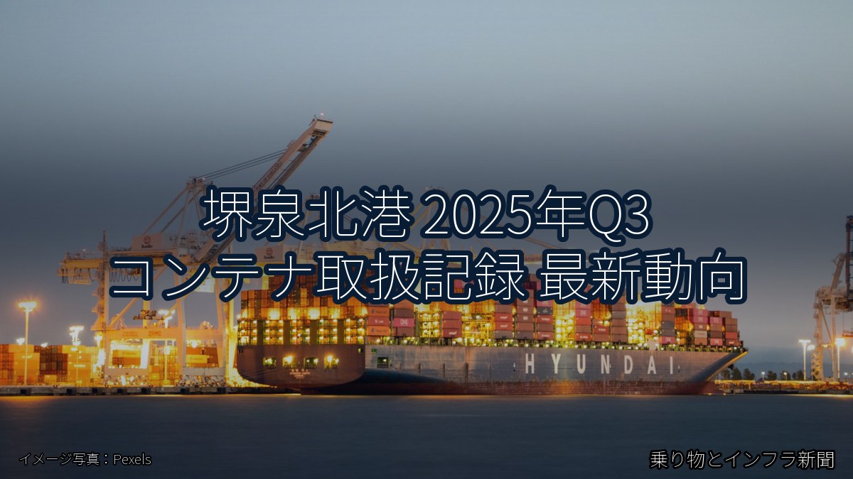 堺泉北港 2025年Q3 コンテナ取扱記録 最新動向（乗り物とインフラ新聞）